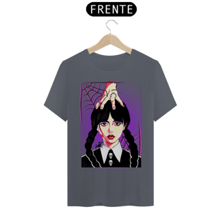 Nome do produto Camiseta Fandom Exclusiva - Wandinha e Mãozinha
