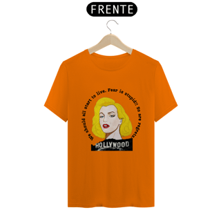 Nome do produto Camiseta Exclusiva - Marilyn Fear is Stupid - Cores claras