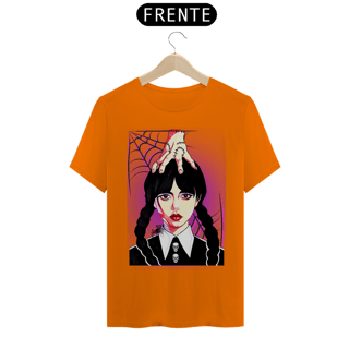 Nome do produto Camiseta Fandom Exclusiva - Wandinha e Mãozinha