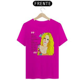 Nome do produto Camiseta Fandom Quality - Britney and Quote - Cores Claras