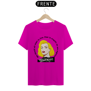 Nome do produto Camiseta Exclusiva - Marilyn Fear is Stupid - Cores claras