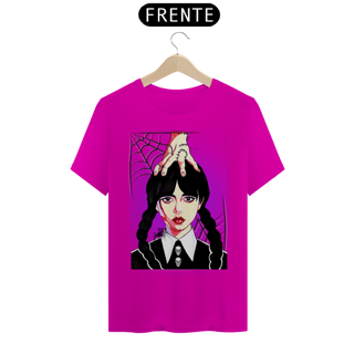 Nome do produto Camiseta Fandom Exclusiva - Wandinha e Mãozinha