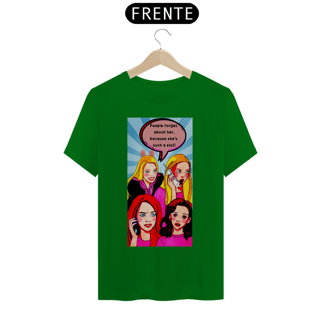Nome do produto Camiseta Fandom Exclusiva - Garotas Malvadas - Cena do telefonema