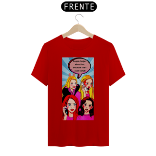 Nome do produto Camiseta Fandom Exclusiva - Garotas Malvadas - Cena do telefonema