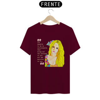 Nome do produto Camiseta Fandom Quality Exclusiva- Britney and Quote - Preta, Azul-marinho e Vinho