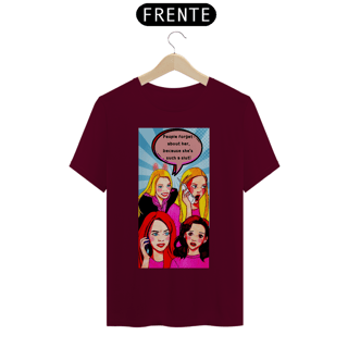Nome do produto Camiseta Fandom Exclusiva - Garotas Malvadas - Cena do telefonema