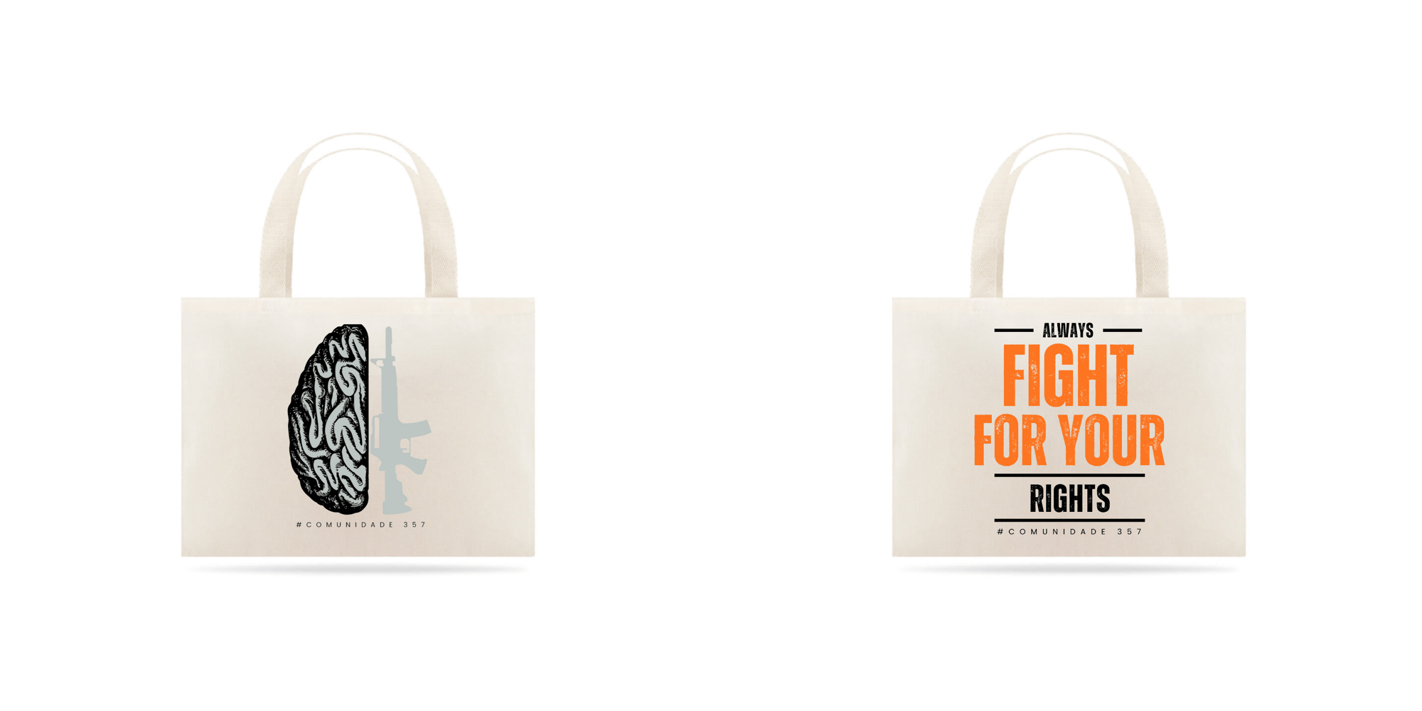 Eco bag grande Fight for your rights