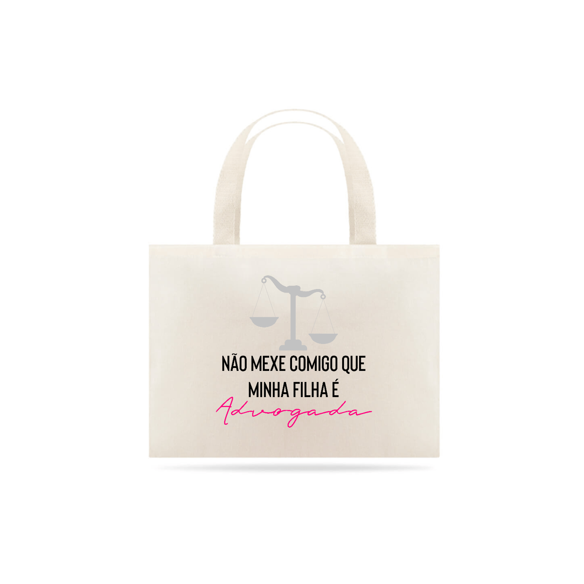 Nome do produto: Tote: Não Mexe Comigo (Rosa)