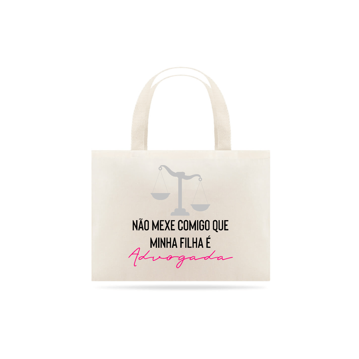 Nome do produto: Tote: Não Mexe Comigo (Rosa)