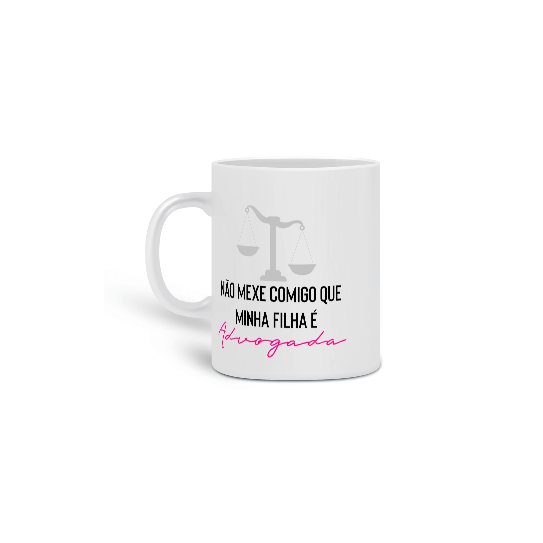 Nome do produto: Caneca: Não Mexe Comigo (Rosa)