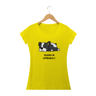 Nome do produtoCamiseta Baby long quero ir embora