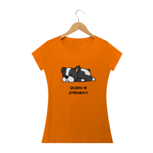 Nome do produtoCamiseta Baby long quero ir embora