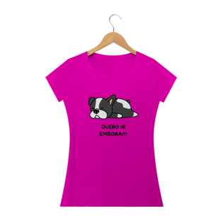 Nome do produtoCamiseta Baby long quero ir embora