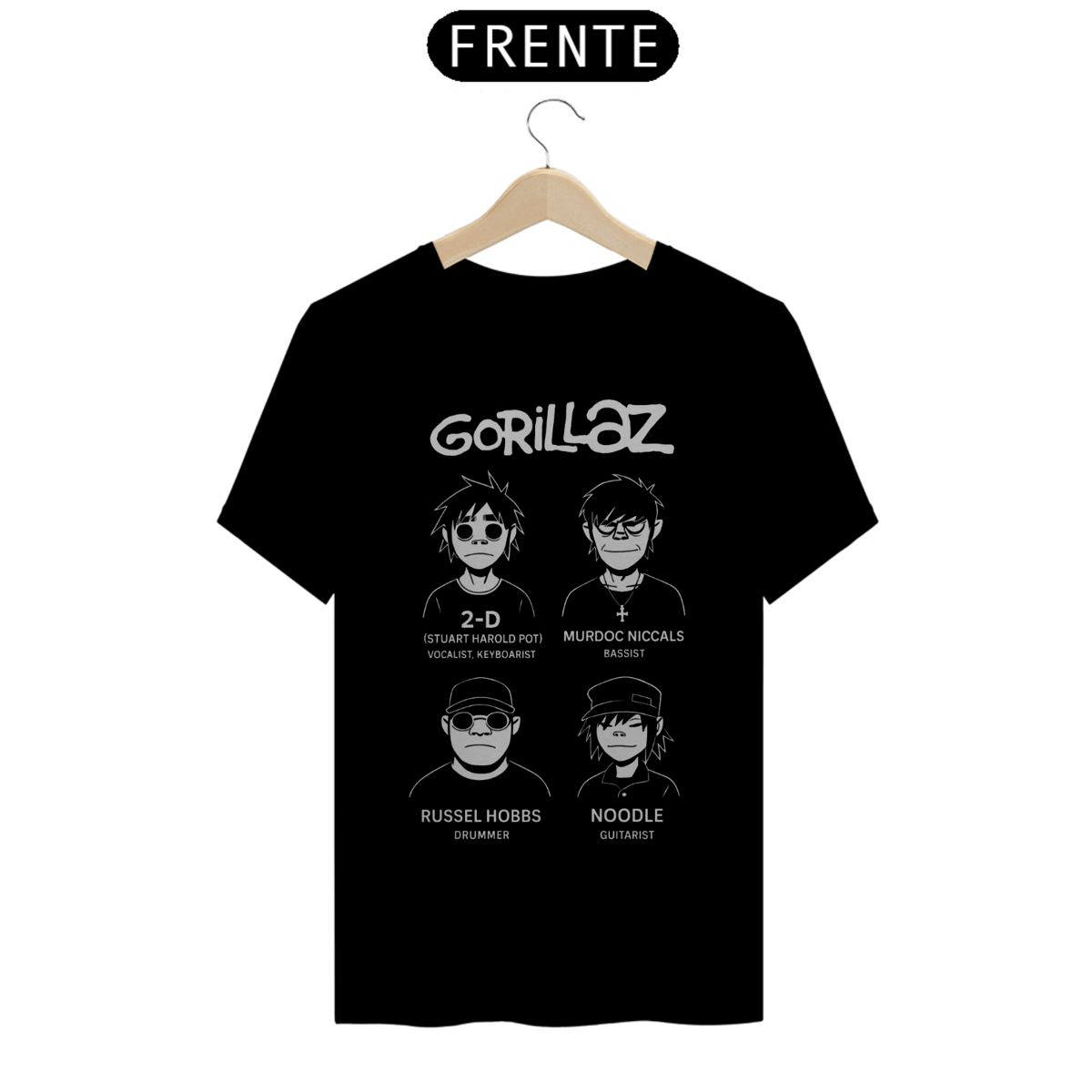 Nome do produto: Gorillaz | Algodão Classic