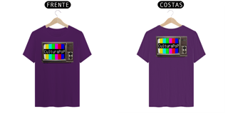 Nome do produto CulturaPop Unissex. Frente e Costas