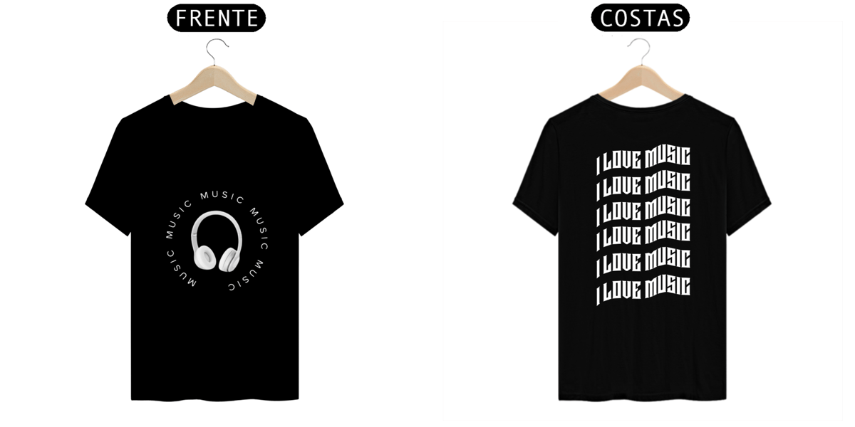 Nome do produto: Camiseta Music