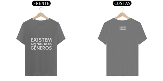T-shirt Estonada Existem Apenas Dois Gêneros