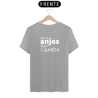 Nome do produto T-shirt Básica - Que os Anjos digam Amém