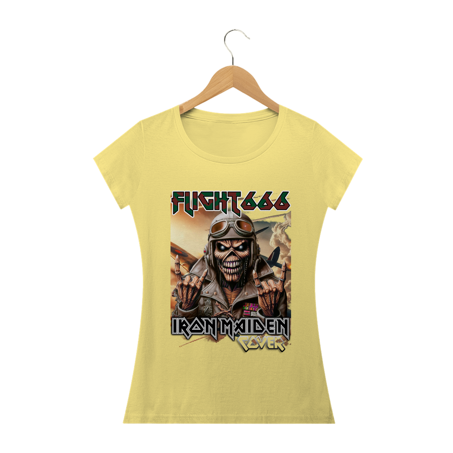 Camiseta Estonada Baby Long - Flight 666