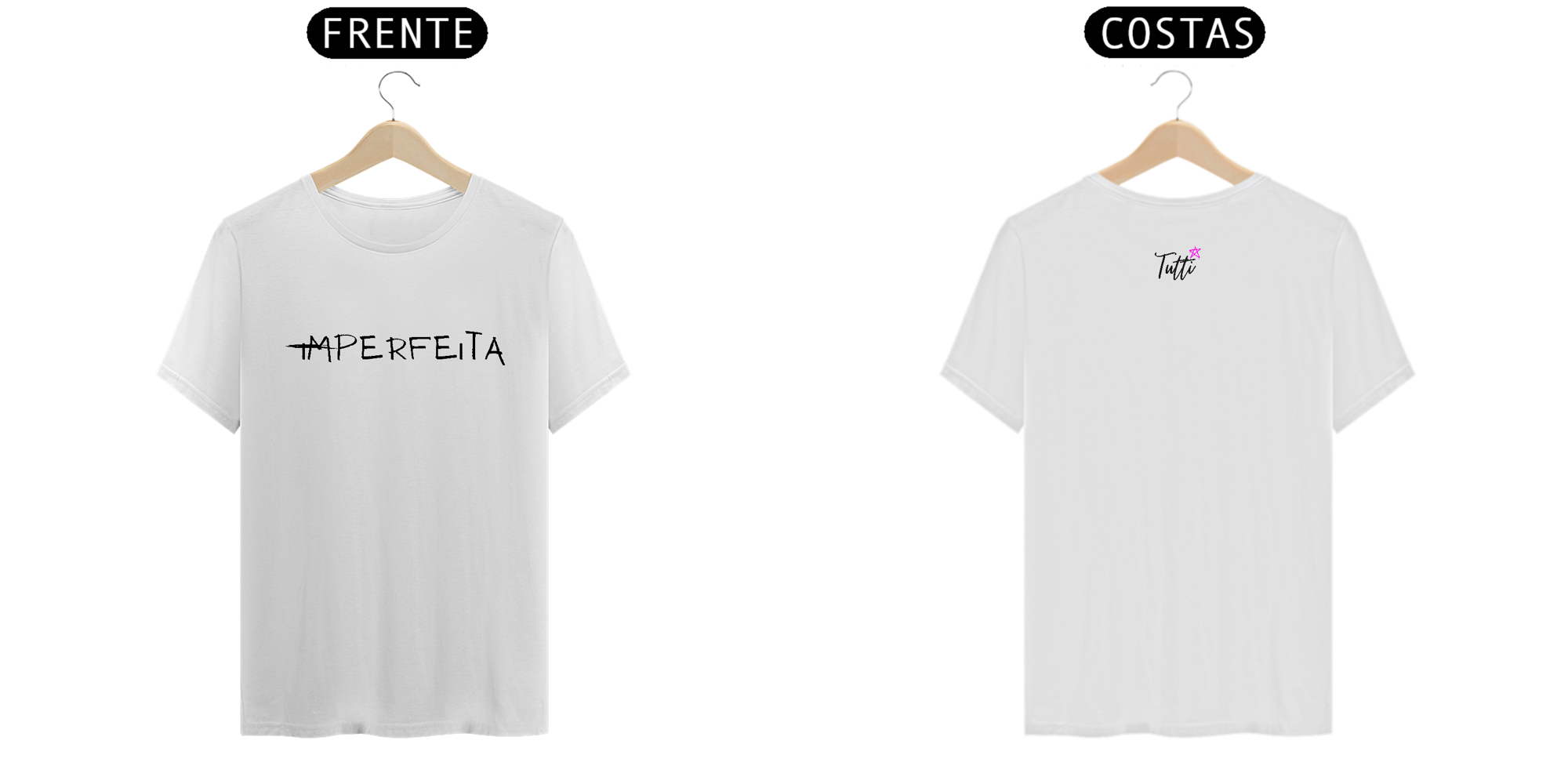 Camiseta Prime Branca - Imperfeita - Tutti