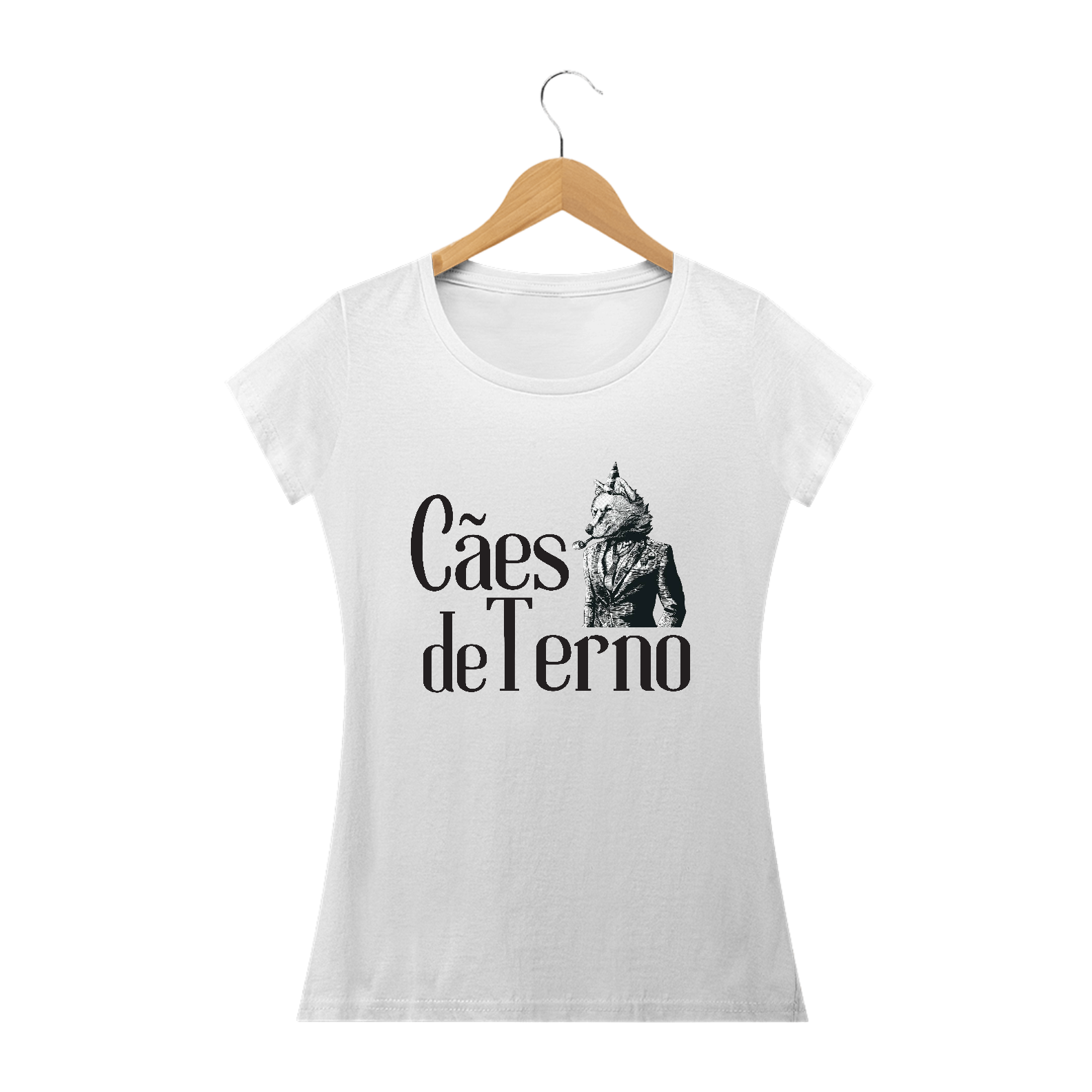 Camiseta Prime Baby Long Branca - Cães de Terno 