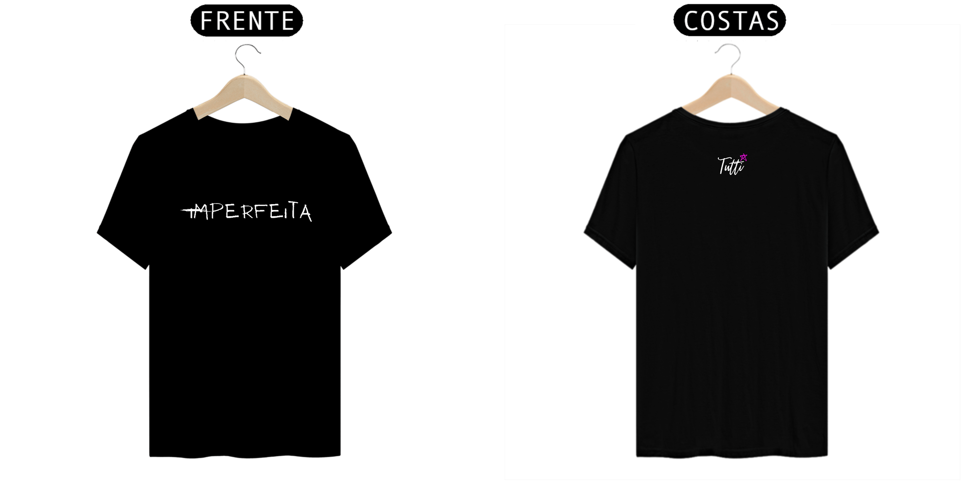 Camiseta Prime Preta - Imperfeita - Tutti