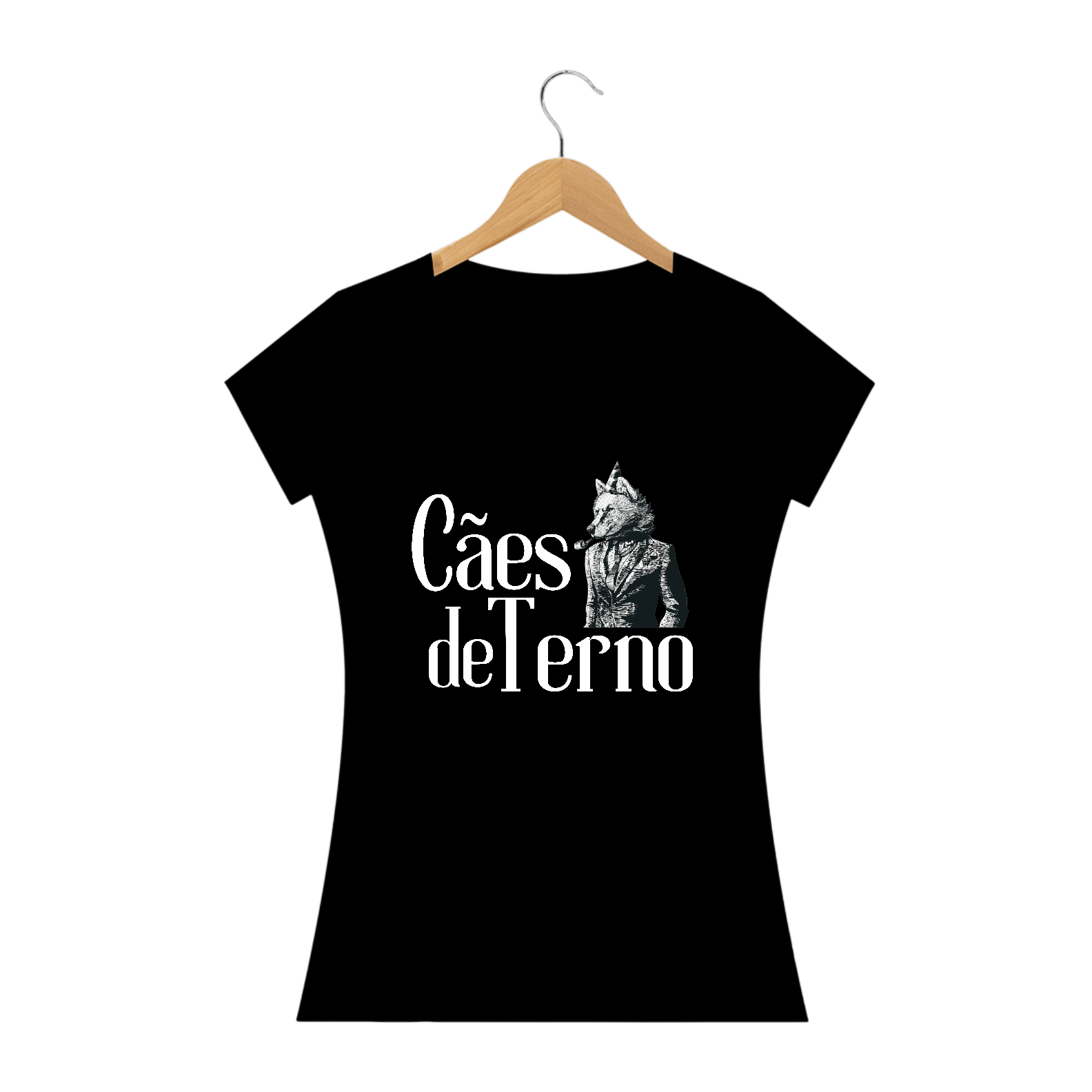 Camiseta Prime Baby Long Preta - Cães de Terno