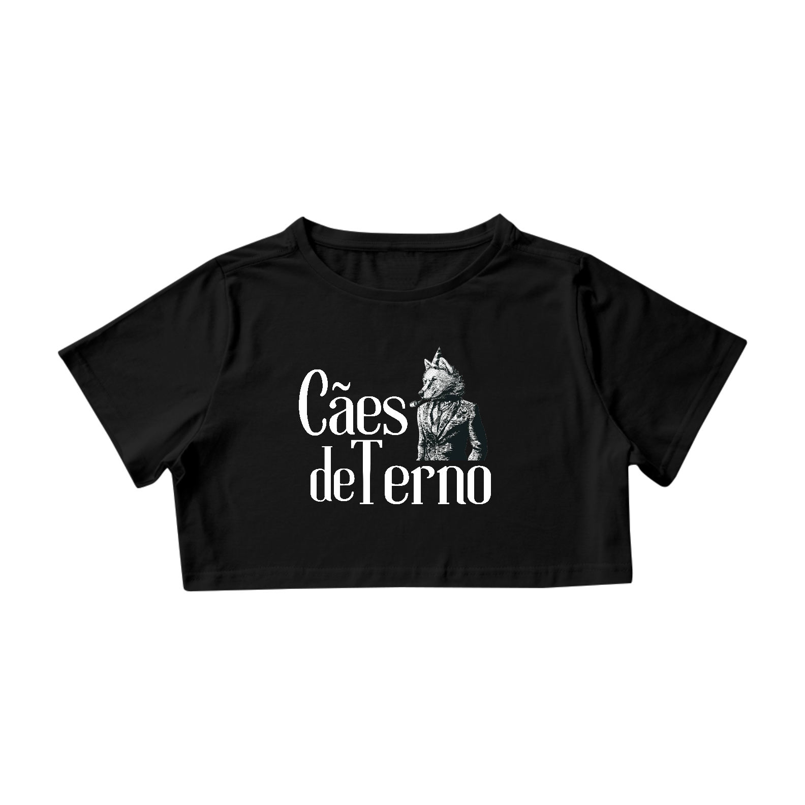 Cropped Preto - Cães de Terno