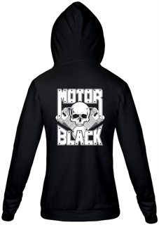 Moletom Ziper - Motor Black