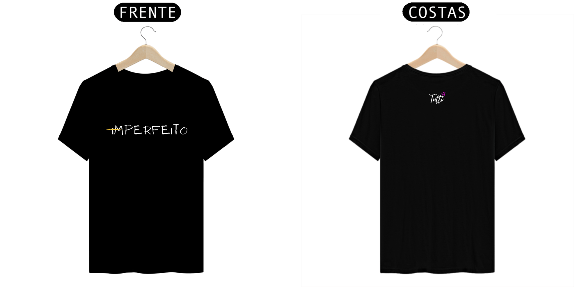 Camiseta Prime Preta - Imperfeito - Tutti