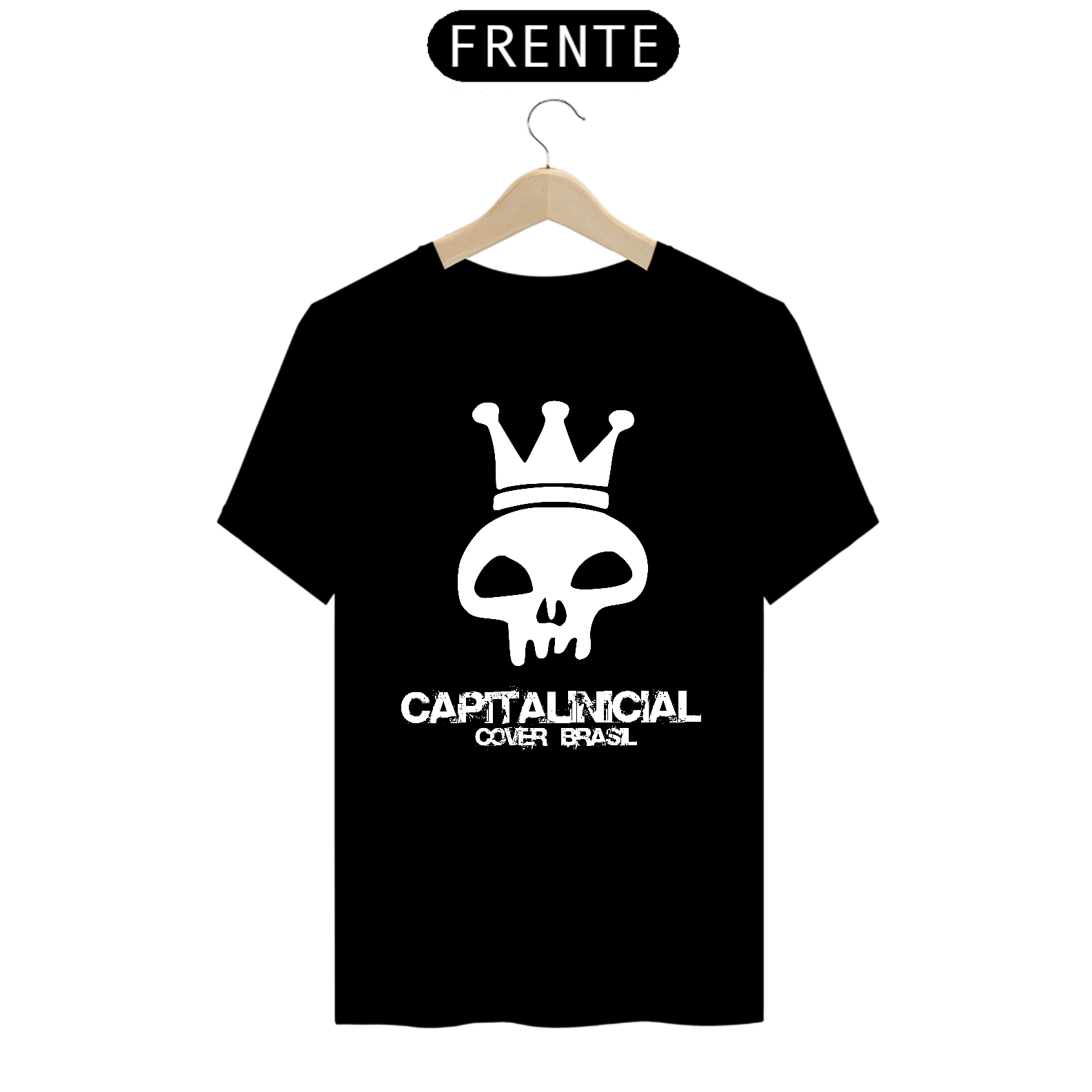 Camiseta Prime Preta - Capital Inicial Cover Brasil