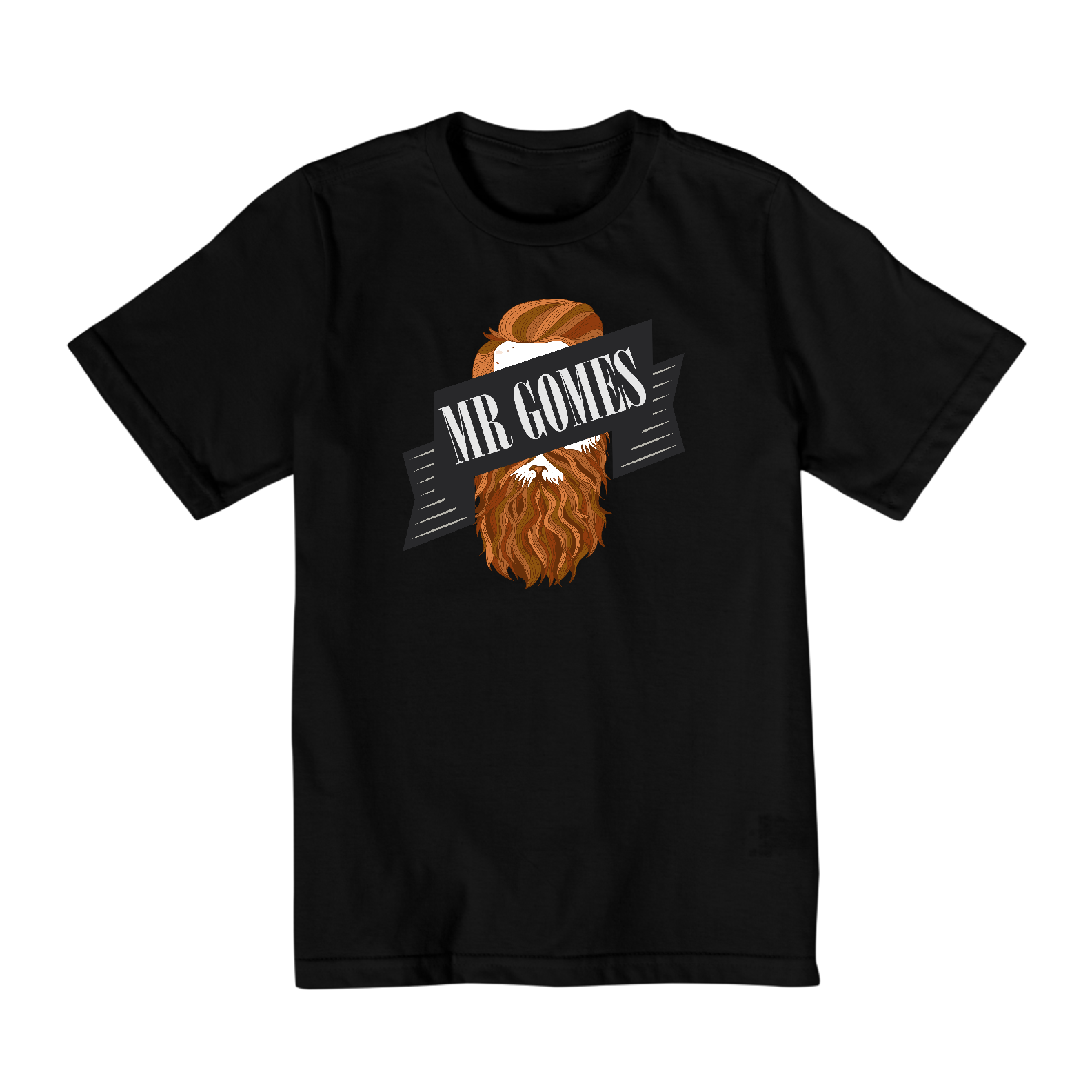 Camiseta Quality Infantil Preta (10 a 14)- Mr. Gomes