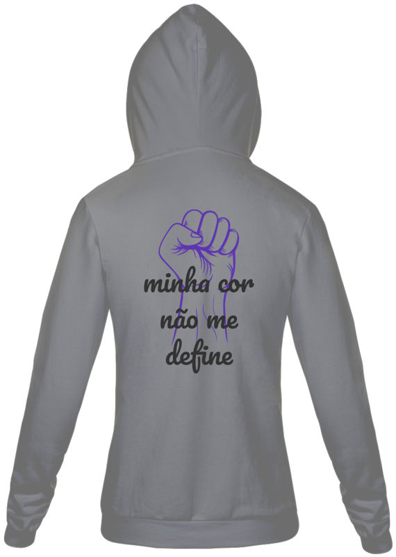 moletom com zíper raça negra