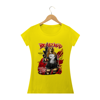 Nome do produto CAMISA FEMININA A JUSTICEIRA BIOHAZARD E DELGADO STORE 