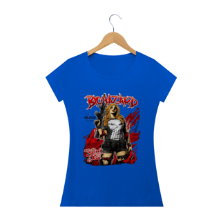 Nome do produto CAMISA FEMININA A JUSTICEIRA BIOHAZARD E DELGADO STORE 