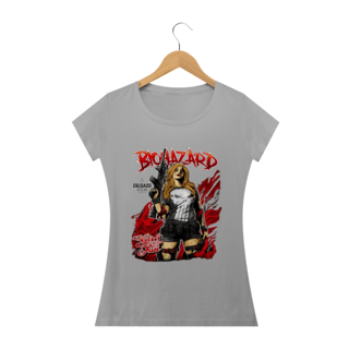 Nome do produto CAMISA FEMININA A JUSTICEIRA BIOHAZARD E DELGADO STORE 
