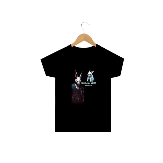 CAMISA INFANTIL COELHO DA COMPANY (10 A 14)