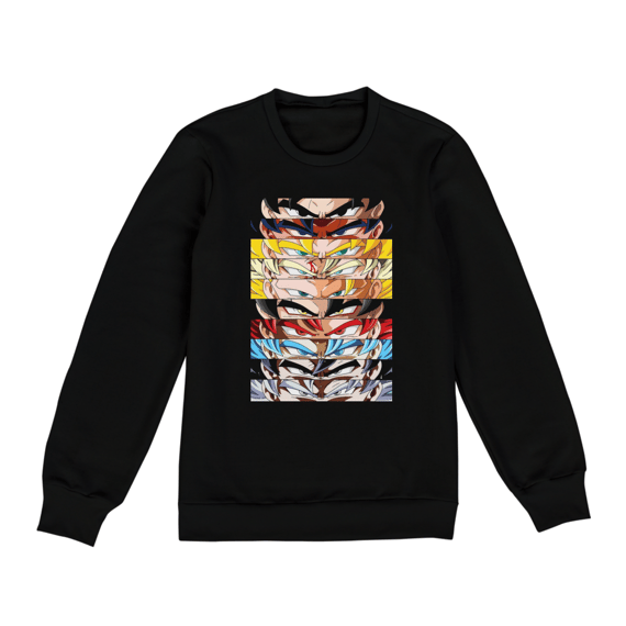 MOLETOM PERSONALIZADO SAIYAJIN EVOLUTION 