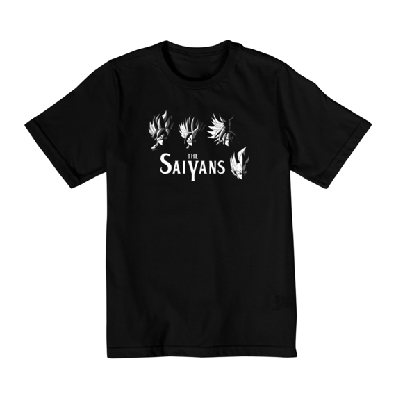 CAMISA INFANTIL OS SAIYAJINS (10 A 14)