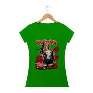 Nome do produto CAMISA FEMININA A JUSTICEIRA BIOHAZARD E DELGADO STORE 