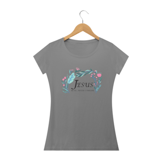 Nome do produto Camiseta  Quality Baby Look  Jesus Meu Rei  Feminino