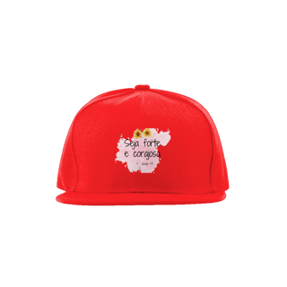 Nome do produto Boné Feminino Aba reta Seja forte e corajosa