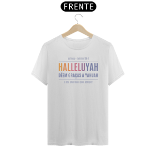 Nome do produto HALLELUYAH COLOR - feminina Tshirt - Salmo 106