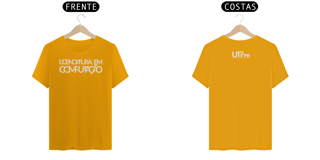 Nome do produto Camiseta [licenciatura em computação - UTFPR] {cores variáveis} - frente e verso - letras sobrepostas