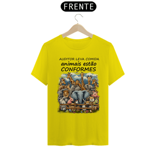 Nome do produto Camiseta [gestão da qualidade] {cores  diversas} - frente - animais conformes