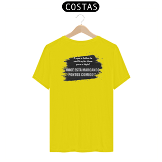 Nome do produto Camiseta [gestão da qualidade] {cores diversas} - frente - folha de verificação