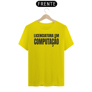 Nome do produto Camiseta [licenciatura em computação - UTFPR] {cores claras} - frente e verso - letras simples