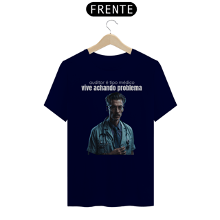 Nome do produto Camiseta [gestão da qualidade] {cores escuras} - frente - auditor da qualidade