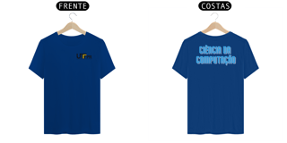 Nome do produto Camiseta [ciência da computação - UTFPR] {cores claras} - frente e verso - letras relevo azul costas