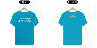 Nome do produto Camiseta [licenciatura em computação - UTFPR] {cores variáveis} - frente e verso - letras sobrepostas
